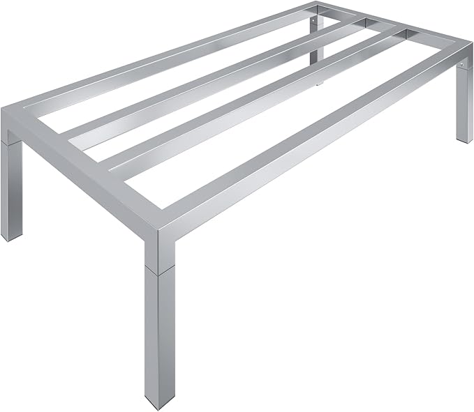 Aluminum Dunnage Rack 48" x 24" | 12" Off The Floor | 1100 Lbs Capacity