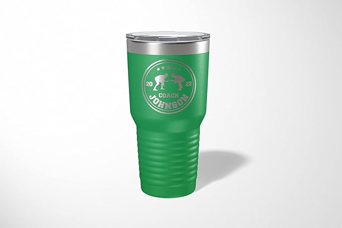 Wrestling Coach gifts, Tumbler, Coach tumbler, Wrestling gifts, Coach Beer glass, Coach gift, Coach gifts, Wrestling Coach (Wrestling Circle, Green, Wrestling Hexagon 30oz Black)