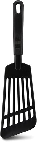 AME D'ESSENCE Fish Turner Flexible Slotted Spatula 12 inch Black Nylon 410ºF Heat Resistant Fish Spatula with Ergonomic Handle Kitchen Gadgets for Frying