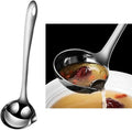 Oil Separating Stainless Steel Soup Ladle/Grease Trap Long Spoon/Fat Separator Serving Spoon/Healthy Lifestyle/Kitchen Accessory