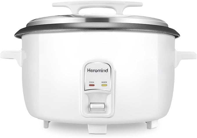 Commercial Rice Cooker, 90-Cup Rice Cooker, 16Qt / 18 L Large Rice Cooker with Nonstick Inner Pot, Fast Cooking and Auto Keep Warm, with Rice Cup and Paddle, Easy to Clean, 1950W