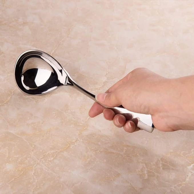 IMEEA 7.6" Gravy Ladle Set of 2, 18/10 Stainless Steel Soup Ladle