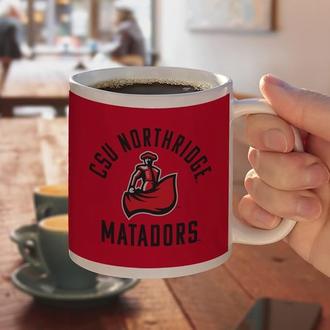 Cal State Northridge Matadors Ceramic Coffee Mug, Novelty Gift Mugs for Coffee, Tea and Hot Drinks, 11oz, White
