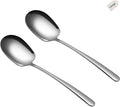 2 Pack Large Serving Spoons, 11.4 Inch Stainless Steel, 2 Count