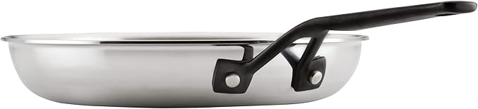 KitchenAid 5-Ply Clad Polished Stainless Steel Frying Pan/Skillet, 10 Inch - Stainless Steel