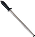 Diamond Sharpening Steel, Kitchen Knife Sharpener, Professional Chef Honing Rod, Oval 600#, 12inch Length , Fits all kinds of Knives, Home Premium