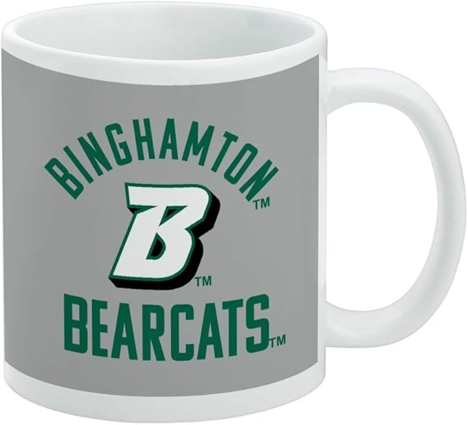 Binghamton Bearcats Ceramic Coffee Mug, Novelty Gift Mugs for Coffee, Tea and Hot Drinks, 11oz, White