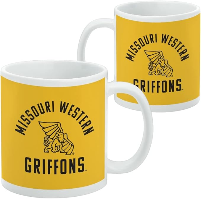 Missouri Western State University Griffons Ceramic Coffee Mug, Novelty Gift Mugs for Coffee, Tea and Hot Drinks, 11oz, White