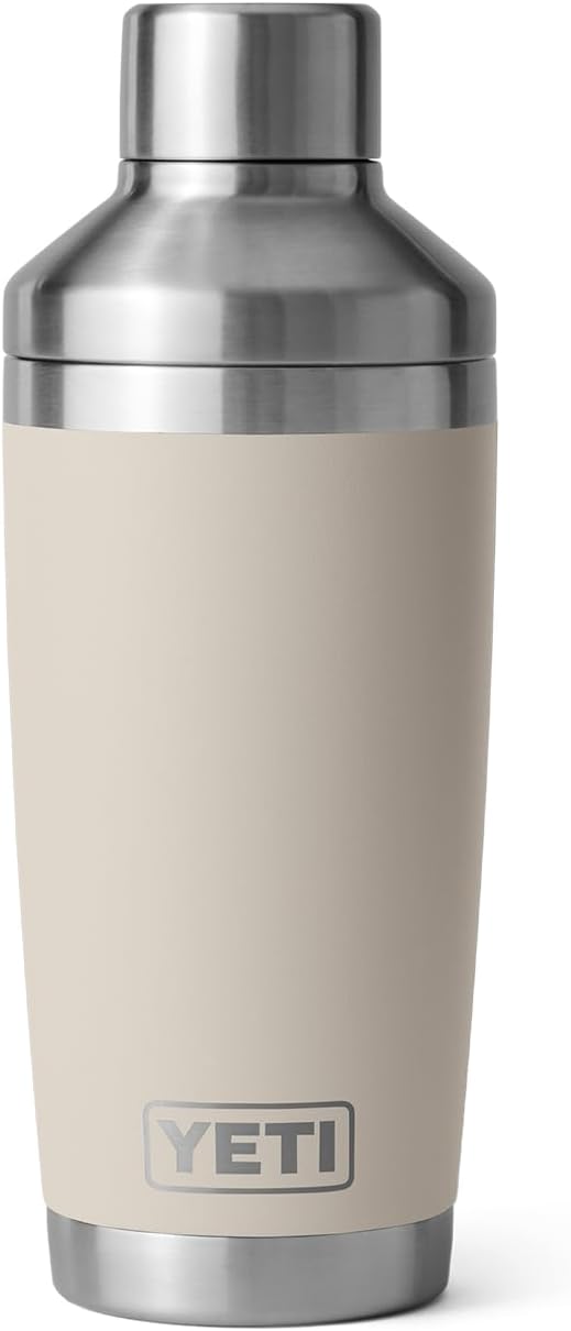 YETI Rambler 20 oz Cocktail Shaker, Stainless Steel, Vacuum Insulated, Cape Taupe