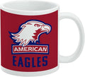 American University Eagles Logo Ceramic Coffee Mug, Novelty Gift Mugs for Coffee, Tea and Hot Drinks, 11oz, White