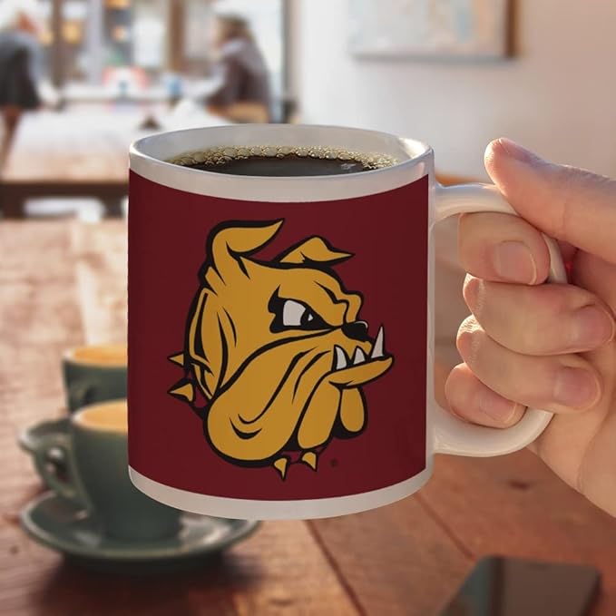 University of Minnesota Duluth Bulldogs Logo Ceramic Coffee Mug, Novelty Gift Mugs for Coffee, Tea and Hot Drinks, 11oz, White