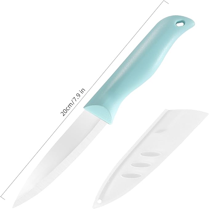 3 Pieces Ceramic Knives set, 4 inch Fruit Knife is Suitable for Most Vegetables, Fruits and Meats