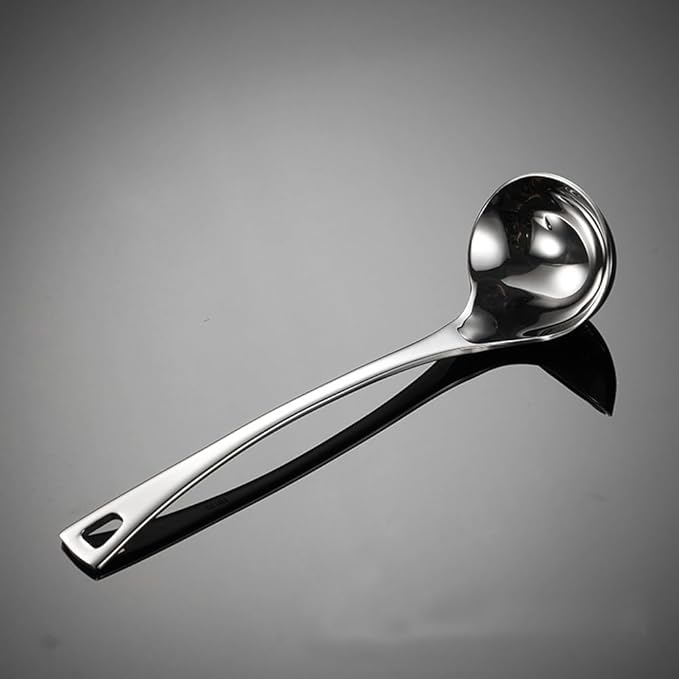 Small Gravy Ladle,Gravy spoon Heavy Duty 18/10 Stainless Steel 8.7-inch Ladle for Serving,Dishwasher safe,Silver,1Pack