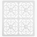 GASARÉ, Extra Large, Thick, Silicone Trivet for Hot Dishes, Pots, and Pans, Heat Resistant Mat for Countertop, Hot Pad for Kitchen, Easy to Clean, 12 x 10.9 x 3/8 Inches, White