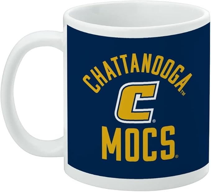 University of Tennessee at Chattanooga Mocs Ceramic Coffee Mug, Novelty Gift Mugs for Coffee, Tea and Hot Drinks, 11oz, White