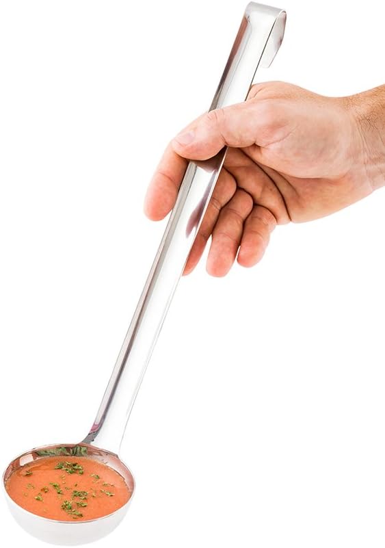 Restaurantware Met Lux 4 Ounce Portion Ladle 1 Multipurpose Portion Serving Spoon - Does Not Corrode Dishwashable Stainless Steel Portion Control Serving Utensil Premium