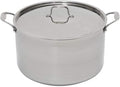 Camerons 16 Quart Stock Pot with Lid - 18/10 Professional Grade Tri-Ply Stainless Steel Stockpot - Commercial Grade Sauce Pot with Stick Resistant Interior, Stay Cool Handles & Induction Compatible
