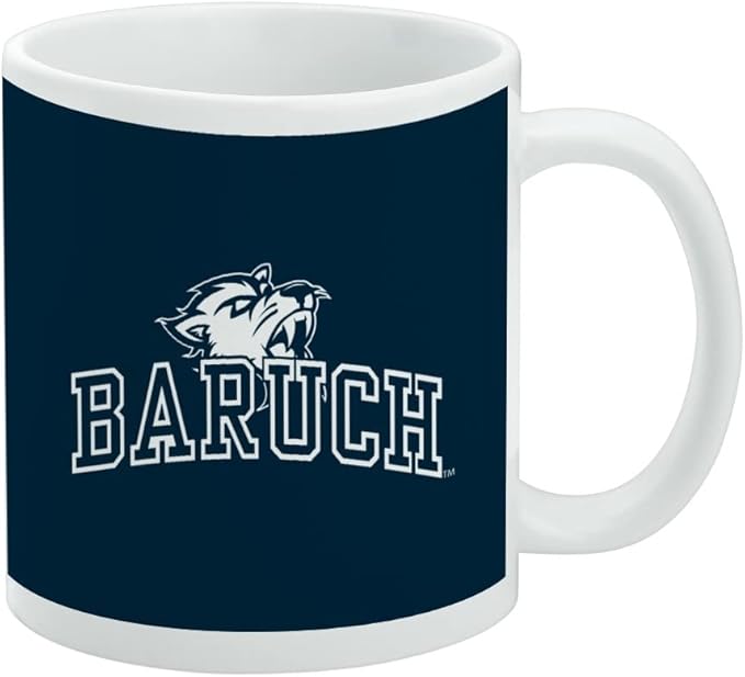 Baruch College Bearcats Logo Ceramic Coffee Mug, Novelty Gift Mugs for Coffee, Tea and Hot Drinks, 11oz, White