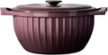 5 qt Enameled Cast Iron Dutch Oven Pot with Lid, Cast Iron Cookware, 5 qt dutch oven, enamel cookware (Fig Color)