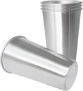 24OZ 4pack Stainless Steel Pint Cups Shatterproof Cup Unbreakable Tumblers -Metal Cups - Stackable Durable cup，Chilling Beer Glasses, for Travel, Outdoor, Camping, Everyday，Restaurant