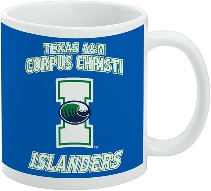 Texas A&M -Corpus Christi Islanders Ceramic Coffee Mug, Novelty Gift Mugs for Coffee, Tea and Hot Drinks, 11oz, White