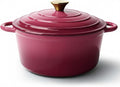 6 Quart Dutch Oven Pot with Lid, Non Stick Enameled Cast Iron Dutch Oven for Bread Baking, Heavy-Duty, Oven Safe Ceramic Cookware Up to 500°F for Baking, Braising, Stews, Roasting, Rose