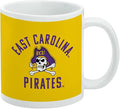 East Carolina Pirates Ceramic Coffee Mug, Novelty Gift Mugs for Coffee, Tea and Hot Drinks, 11oz, White