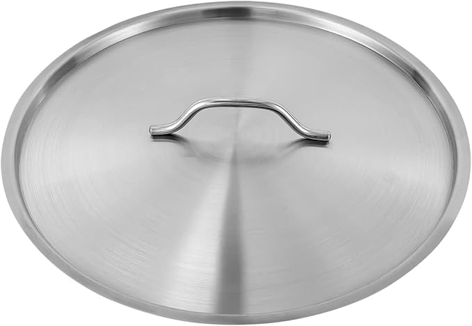 Stainless Steel Stock Pot - 11 Quart Stainless Steel Rondeau Pot w/Lid,Induction Cooking Pots,for Pasta, Soup, Spaghetti,for Canning, Boiling, Simmer, Silver