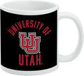 University of Utah Utes Ceramic Coffee Mug, Novelty Gift Mugs for Coffee, Tea and Hot Drinks, 11oz, White