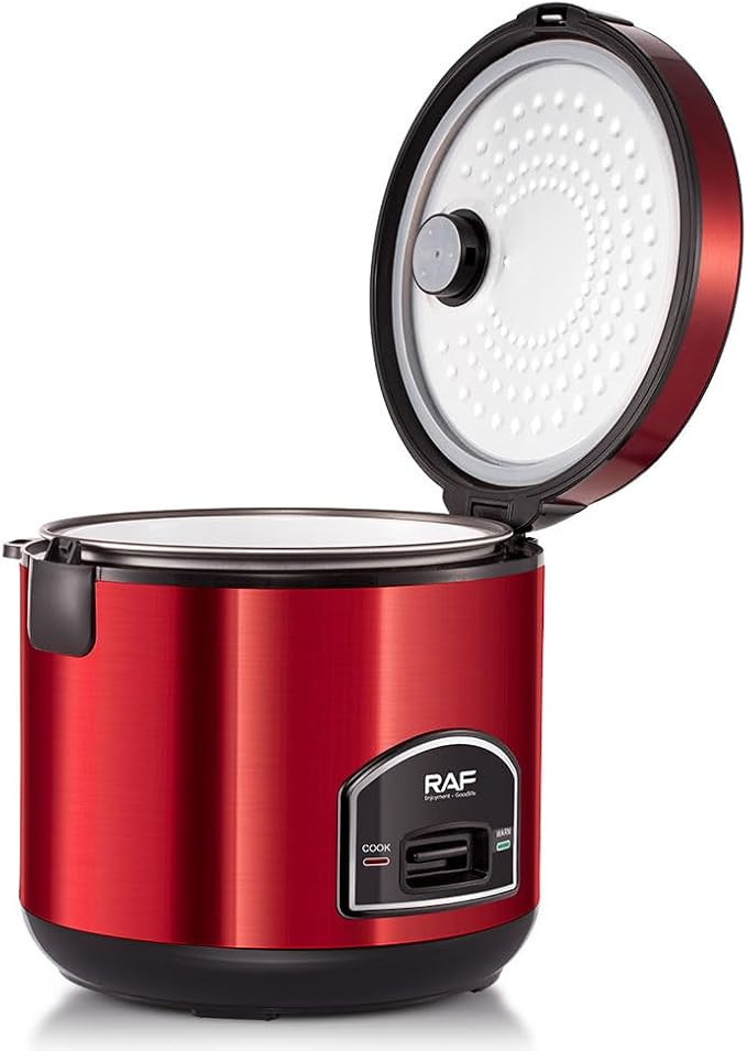 Smart Electric Rice Cooker, 5L Capacity, Multifunctional Automatic, Red and Black, Health-Preserving Household Kitchen Appliance