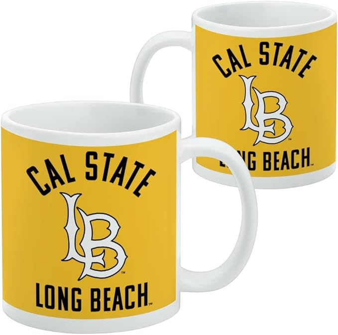 California State University Long Beach Dirtbags logo Ceramic Coffee Mug, Novelty Gift Mugs for Coffee, Tea and Hot Drinks, 11oz, White