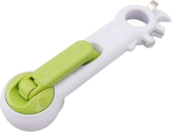 6 in 1 ABS Manual Multi Function Can Opener, Lightweight Portable Can Jar Opener for Drinks, Beer Bottles
