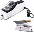 USB Electric Knife Sharpener, With Replacement Grinding Tools, Double Sided Knife Sharpener, Stable Non-slip Base, Quick Sharpening & Polishing (1Set)