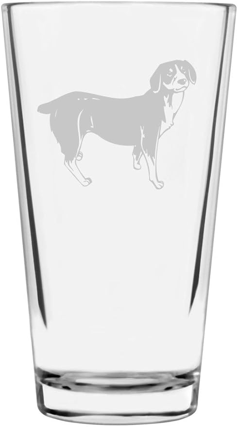 Entlebucher Mountain Custom Personalized Dog Themed Etched All Purpose 16oz Pint Glass