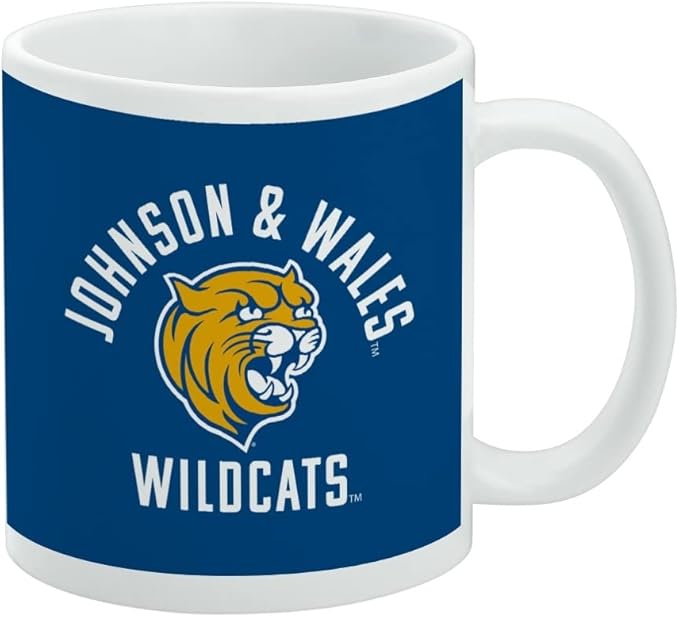 Johnson & Wales University Wildcats Logo Ceramic Coffee Mug, Novelty Gift Mugs for Coffee, Tea and Hot Drinks, 11oz, White