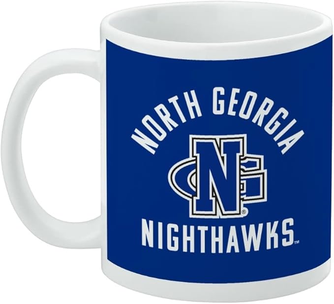 University of North Georgia Nighthawks Ceramic Coffee Mug, Novelty Gift Mugs for Coffee, Tea and Hot Drinks, 11oz, White