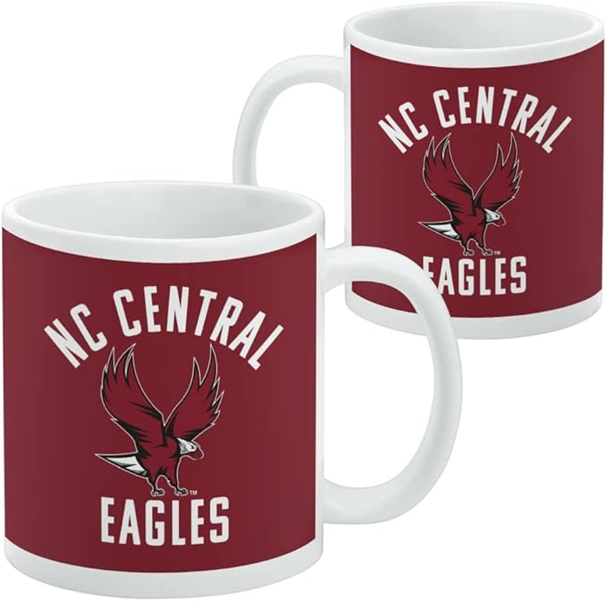 North Carolina Central Eagles Logo Ceramic Coffee Mug, Novelty Gift Mugs for Coffee, Tea and Hot Drinks, 11oz, White