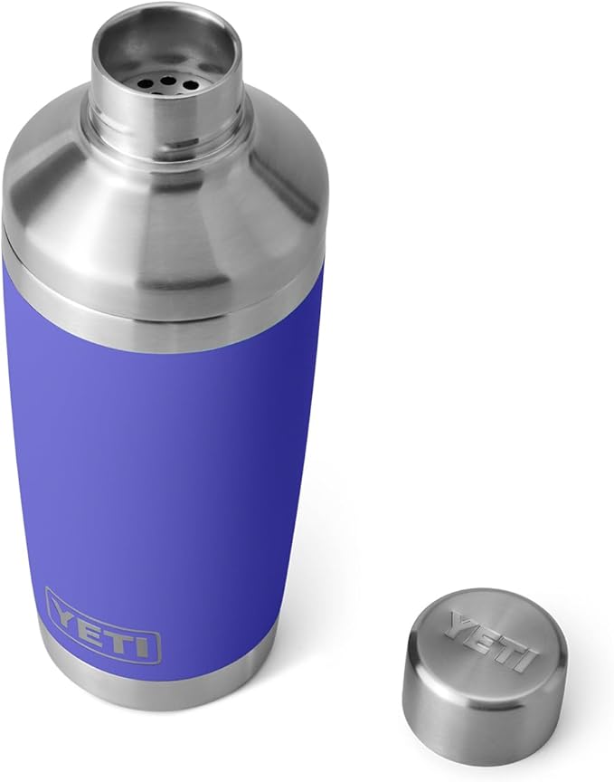 YETI Rambler 20 oz Cocktail Shaker, Stainless Steel, Vacuum Insulated, Ultramarine Violet