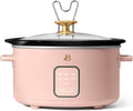 Beautiful by Drew Barrymore 4Qt Slow Cooker, Touch-Activated Display, 4 Presets, Auto Warm, Dishwasher-Safe Pot.