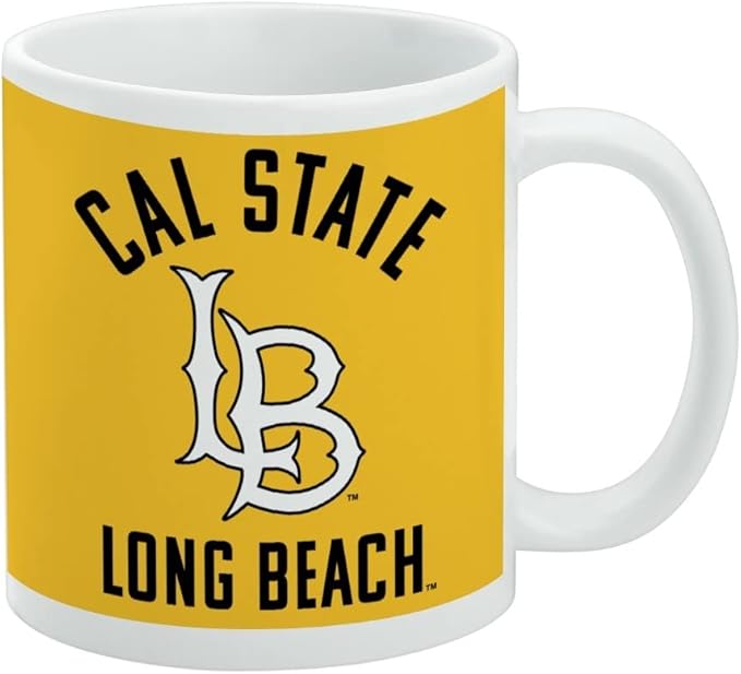 California State University Long Beach Dirtbags logo Ceramic Coffee Mug, Novelty Gift Mugs for Coffee, Tea and Hot Drinks, 11oz, White