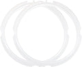 uxcell 2 Pcs Silicone Sealing Ring for Pressure Pot 3QT, Pressure Pot Inner Gasket Seal Rings Pressure Cooker Replacement Parts, White
