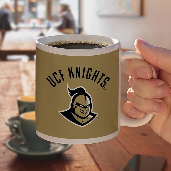 Central Florida Knights Ceramic Coffee Mug, Novelty Gift Mugs for Coffee, Tea and Hot Drinks, 11oz, White
