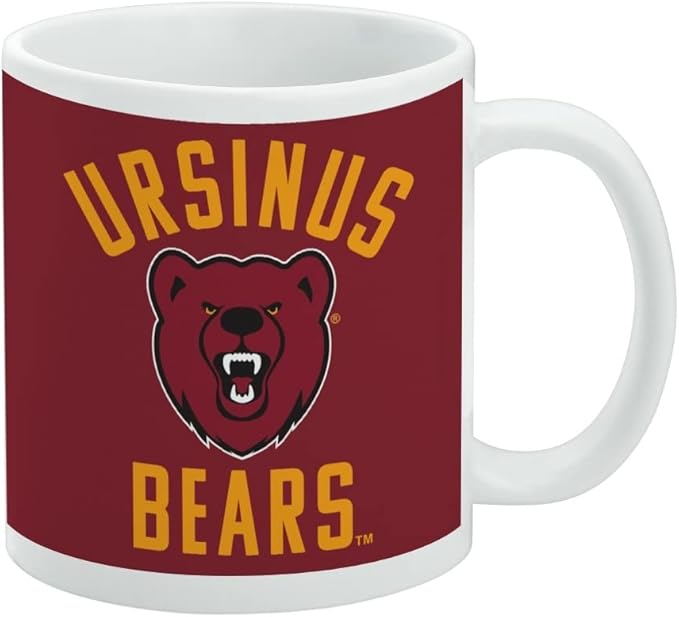 Ursinus College Bears Logo Ceramic Coffee Mug, Novelty Gift Mugs for Coffee, Tea and Hot Drinks, 11oz, White