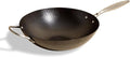Milk Street 3-Piece 13-Inch Wok Body, Hammered Carbon Steel Flat Bottom Wok, Ideal for Stovetop Cooking