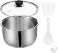 Stainless steel inner pot of rice cooker, compatible with Tiger JBV-A10U model, made of 304 stainless steel. No rice cooker included.