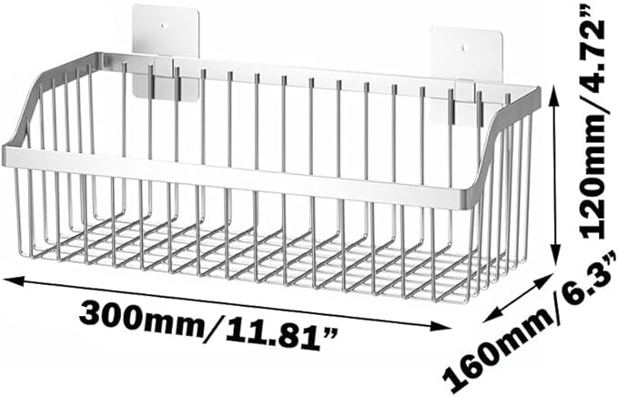 Stainless Steel Hanging Wire Basket Organizer - L 13.78Inch for Cabinet Pantry, Kitchen, Bathroom Storage