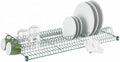 Green Epoxy Wire Drying Rack Shelf, 24x48 Inches, NSF Listed, 35-Pan Capacity, Commercial Kitchen Storage