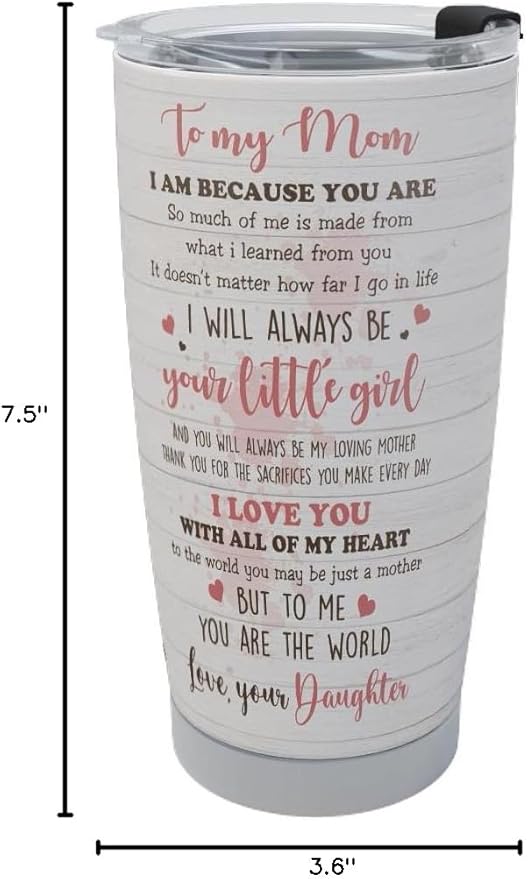 Macorner Mothers Day, Birthday Gifts for Mom Nana From Daughter - Gifts For Grandma - Stainless Steel Tumbler 20oz