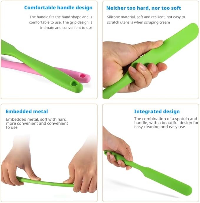 Silicone Kitchen Baking Scraper, Food Grade Cream Spatula Tool