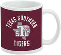 Texas Southern University Tigers Logo Ceramic Coffee Mug, Novelty Gift Mugs for Coffee, Tea and Hot Drinks, 11oz, White